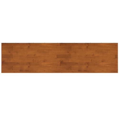 Draper 66" Wide Solid Wood 4-Door Buffet in Teak Brown, view 6
