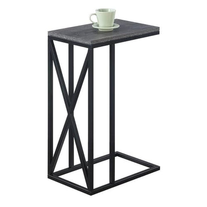 Tucson C End Table, Weathered Gray / Black