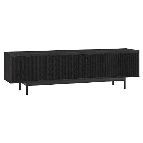 Henn&Hart 70" TV Stand for TVs up to 75", Natural Black, view 2