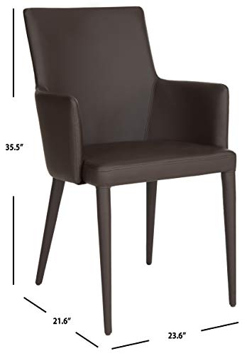 Safavieh Home Collection Summerset Mid-Century Modern Brown Arm Chair