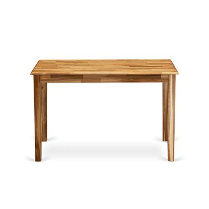 YAT-ANA-T Yarmouth Rectangle Kitchen Dining Table, 30x48 Inch, Natural, view 7