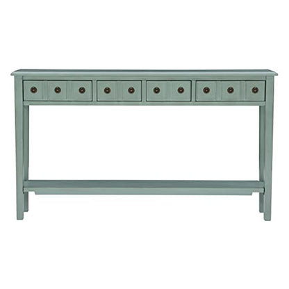 Powell Furniture Sadie Long Console Table, Teal