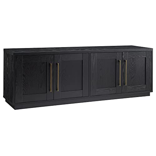 Henn&Hart Tillman Rectangular TV Stand for TV's up to 80" in Black Grain, view 2