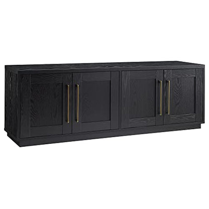 Henn&Hart Tillman Rectangular TV Stand for TV's up to 80" in Black Grain, view 2