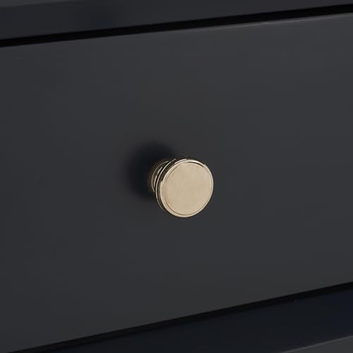 SAFAVIEH Home Collection Siobhan Navy Blue Solid Wood 1-Drawer Nightstand Accent Table