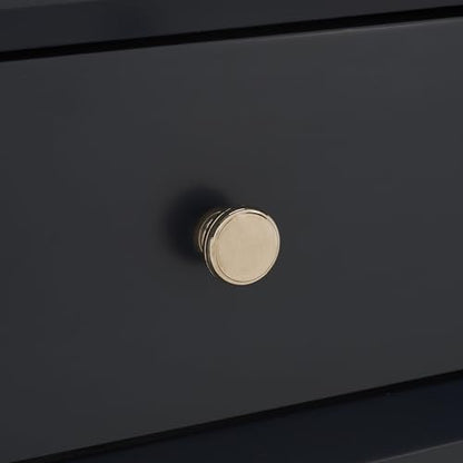 SAFAVIEH Home Collection Siobhan Navy Blue Solid Wood 1-Drawer Nightstand Accent Table