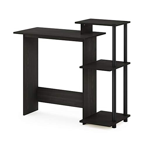 EFFICIENT Desk, 28.6" Wide Gaming Desk with 3 Open Side Shelves, view 2