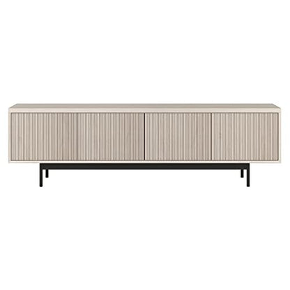 Henn&Hart 70" TV Stand for TVs up to 75", Beech White, view 5