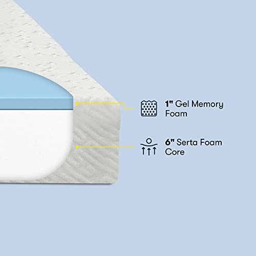 7" Cooling Gel Memory Foam Mattress, Twin Size Mattress, Medium-Firm, view 4