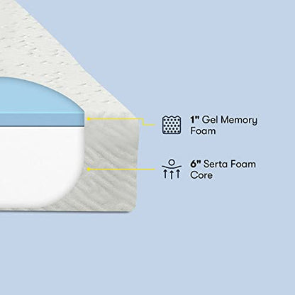 7" Cooling Gel Memory Foam Mattress, Twin Size Mattress, Medium-Firm, view 4