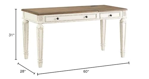 2 Drawer Lift Top Writing Desk, 60" W x 28" D x 31" H, view 4