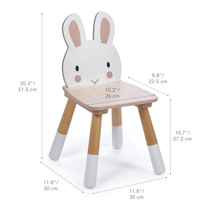 Forest Table and Chairs Collections - Adorable Kids Size Art Play Game Table and Chairs - Made with Premium Materials and Craftsmanship for Children 3+ (Forest Rabbit Chair)