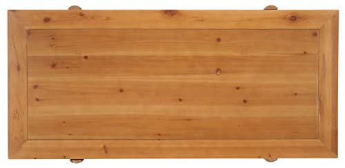 SAFAVIEH Home Collection Truman Mid-Century Modern Brown Rectangle Wood Coffee Table