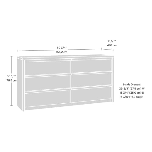 Harvey Park 6 Drawer Dresser for Bedroom Wooden Dressers & Chest of Drawers, view 4