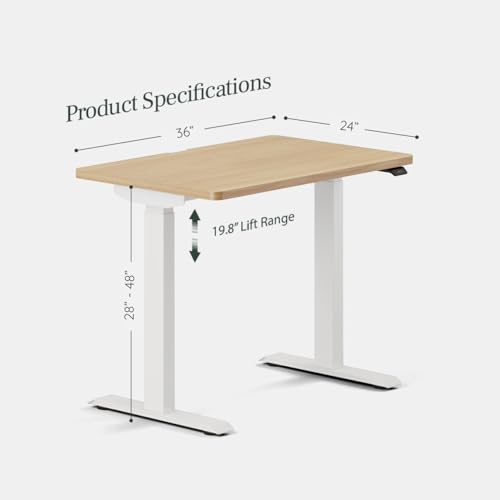 Duo Standing Desk, Adjustable Standing Desk with 20" Range, view 3
