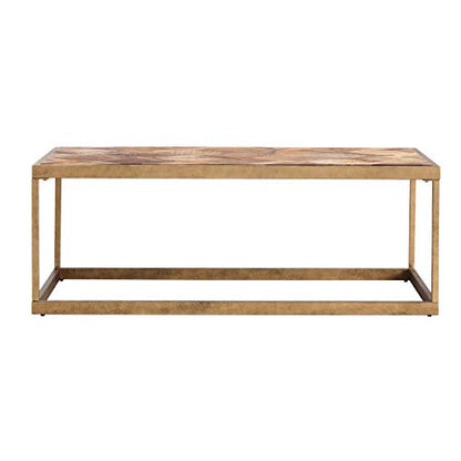 Dorville Patterned Cocktail Table, Natural
