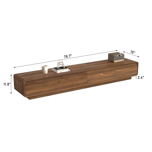 78.7" Minimalist Floating TV Stand for TVs up to 85 Inches, view 3