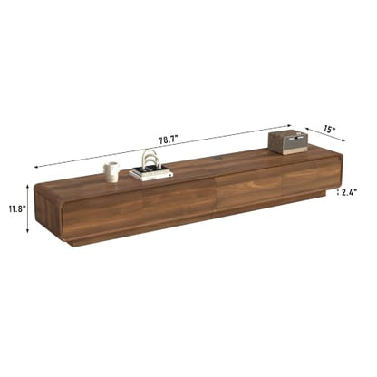 78.7" Minimalist Floating TV Stand for TVs up to 85 Inches, view 3