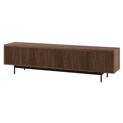 Henn&Hart 79" TV Stand for TVs up to 85", Medium Walnut, view 4