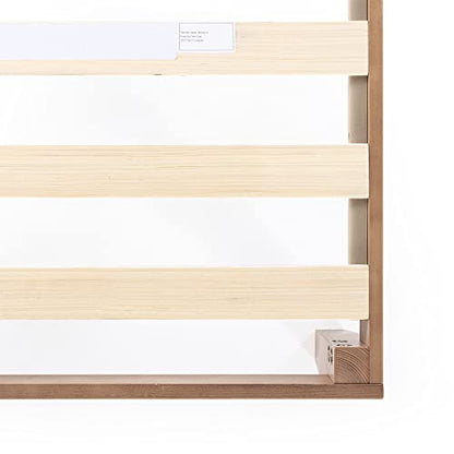 Naturalista Classic, 12 Inch Solid Wood Platform Bed with Wooden Slats, view 7