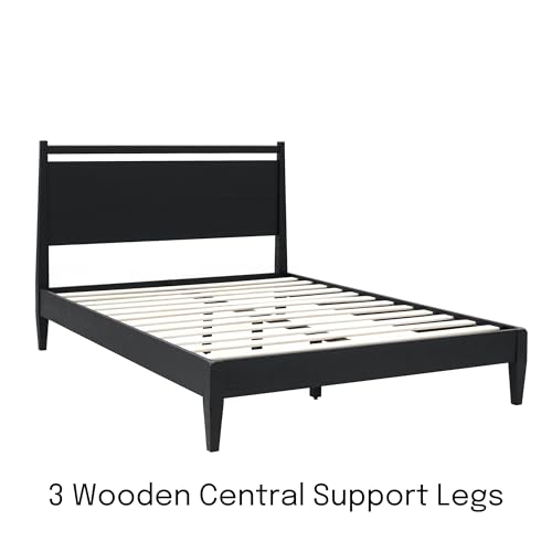 Adept Wooden Bed Frame with Headboard, view 5