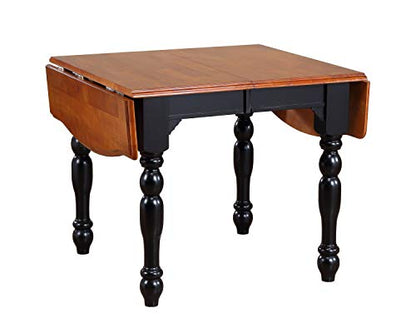 Black Cherry Selections Dining Table Set, Antique