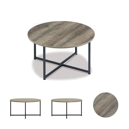 Brown and black wood grain 3 piece table set, view 8