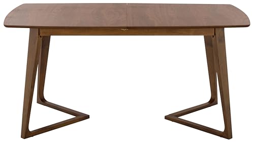 SAFAVIEH Furniture - Alissa 63" - 83" Extendable Dining Table - Walnut Wood - Modern Expandable Dining Table - Ideal for Dining Room, Kitchen (DTB4301A)