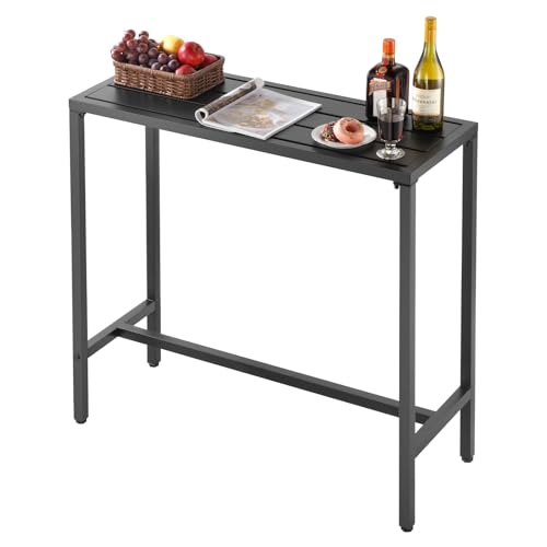 Outdoor Bar Table, 39.4 x 15 in Patio Bar Table, view 2