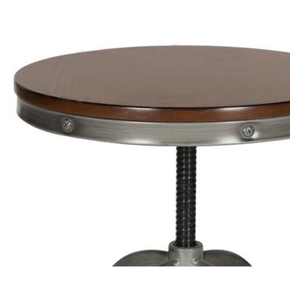 Safavieh Home Collection Wildomar Burnt Oak Swivel Stool