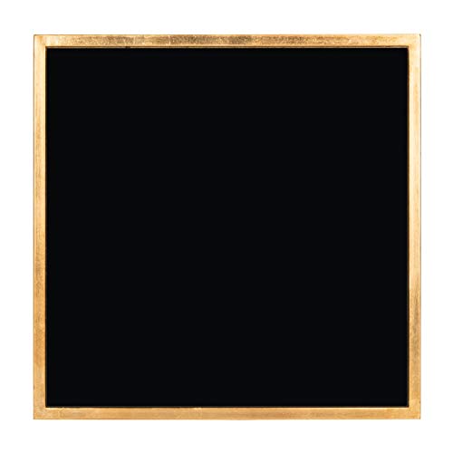 SAFAVIEH Home Collection Kiley Gold Leaf/ Black Glass Mirror Top Square Side End Accent Table