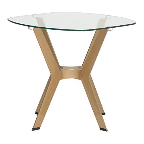 Gold Archtech end table, view 4