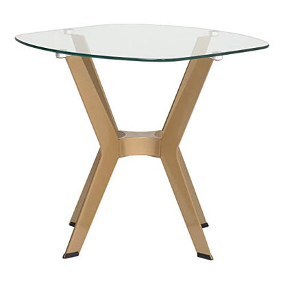 Gold Archtech end table, view 4