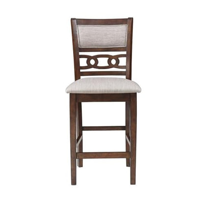 New Classic Furniture Gia 3-Piece Drop Leaf Counter Table Set with 2 Chairs, 42-Inch, Cherry