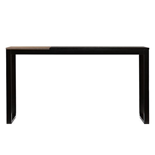 Holly & Martin Lydock Console Table - Transitional Design, Black Iron and Wood - Ideal for Entryway, Living Room (CK7623)