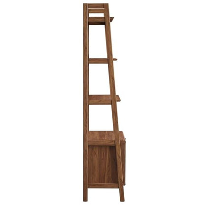 21" Bookshelf Display Case in Walnut, view 7