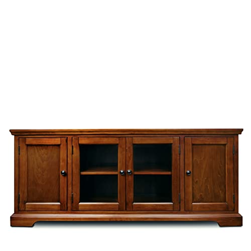 87360 TV Stand with Enclosed Storage For 65" TV's, Westwood Brown Cherry