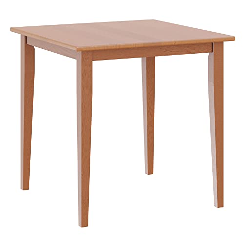 Groveland Wooden Square Dining Table, 29" in Light Oak, Practical & Elegant Table for Eating, Study, Work, Sturdy Furniture for Kitchen, Dining Room, Office, Entryway