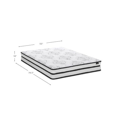 Signature Design by Ashley 10 Inch Full Hybrid Mattress, White, view 3