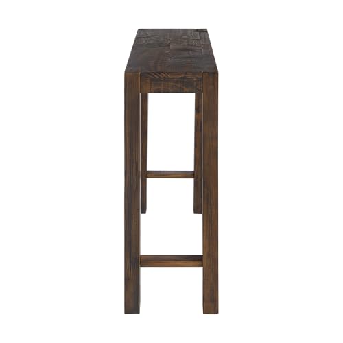 Classic Solid Wood Console Table - 56 Inch Modern Farmhouse Entryway Table - Easy Assembly Living Room Furniture for Behind The Couch, Entryway, or Hallway (Brown)