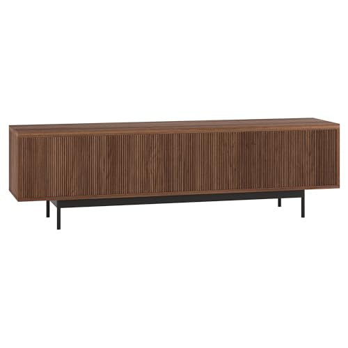 Henn&Hart 70" TV Stand for TVs up to 75", Medium Walnut, view 2
