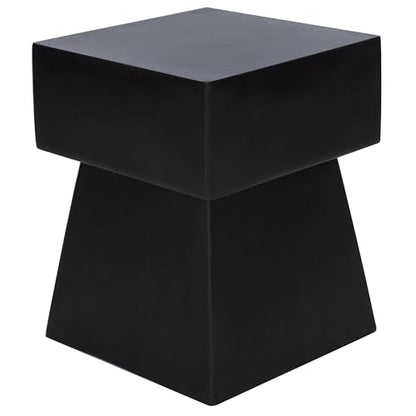 Safavieh Outdoor Zen Black Mushroom Modern Concrete Accent Table