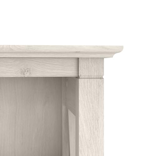 Tall 5 Shelf Bookcase for Living Room or Home Office, Large Bookshelf, Modern Farmhouse Style, Key West Collection, Linen White Oak