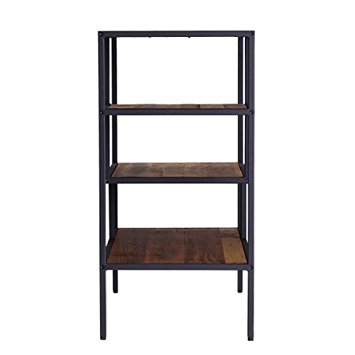 Mathry Reclaimed Wood Shelf - Natural - Reclaimed Wood & Iron Metal - Rustic Design - Ideal for Home Offices, Living Rooms, Dens, 31.5" W x 15.75" D x 31.5" H (HZ1058238)
