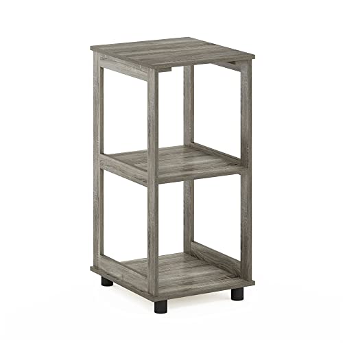 Romain 2-Tier Tall End Table, French Oak