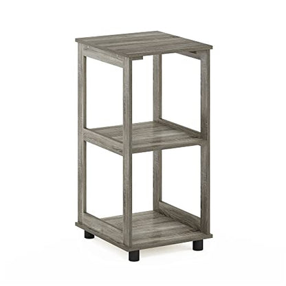 Romain 2-Tier Tall End Table, French Oak
