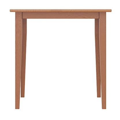 Groveland Wooden Square Dining Table, 29" in Light Oak, Practical & Elegant Table for Eating, Study, Work, Sturdy Furniture for Kitchen, Dining Room, Office, Entryway
