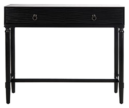 SAFAVIEH Home Collection Aliyah Black 2-Drawer Console Table CNS5729A