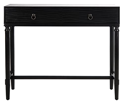 SAFAVIEH Home Collection Aliyah Black 2-Drawer Console Table CNS5729A