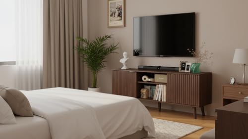 55 inch Fluted TV Stand with Storage, view 7